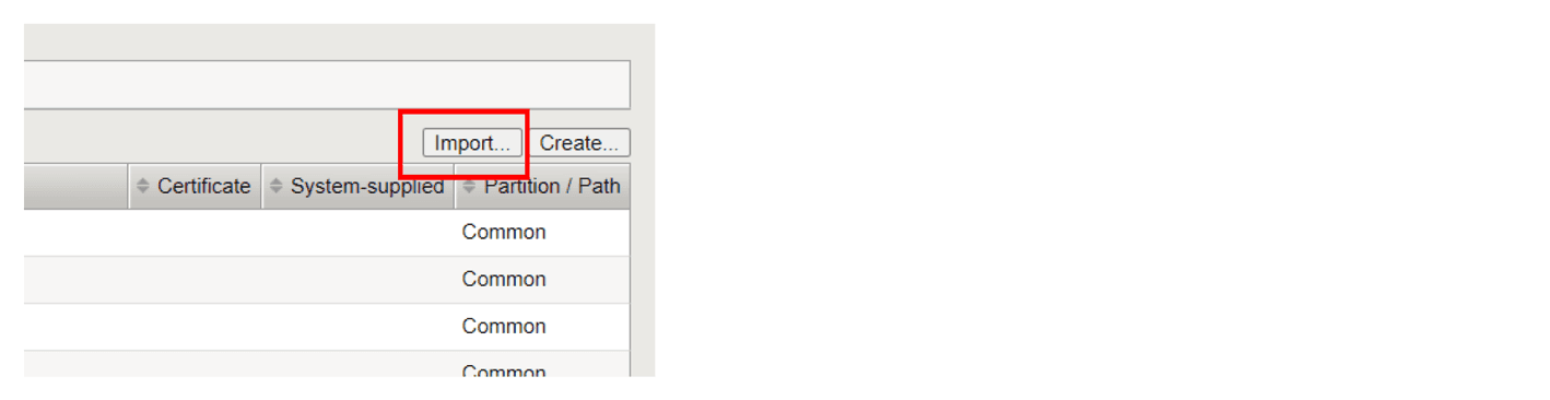 Figure: Import iApp Template