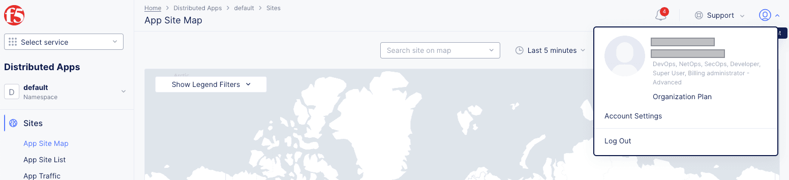 Figure: Account Options
