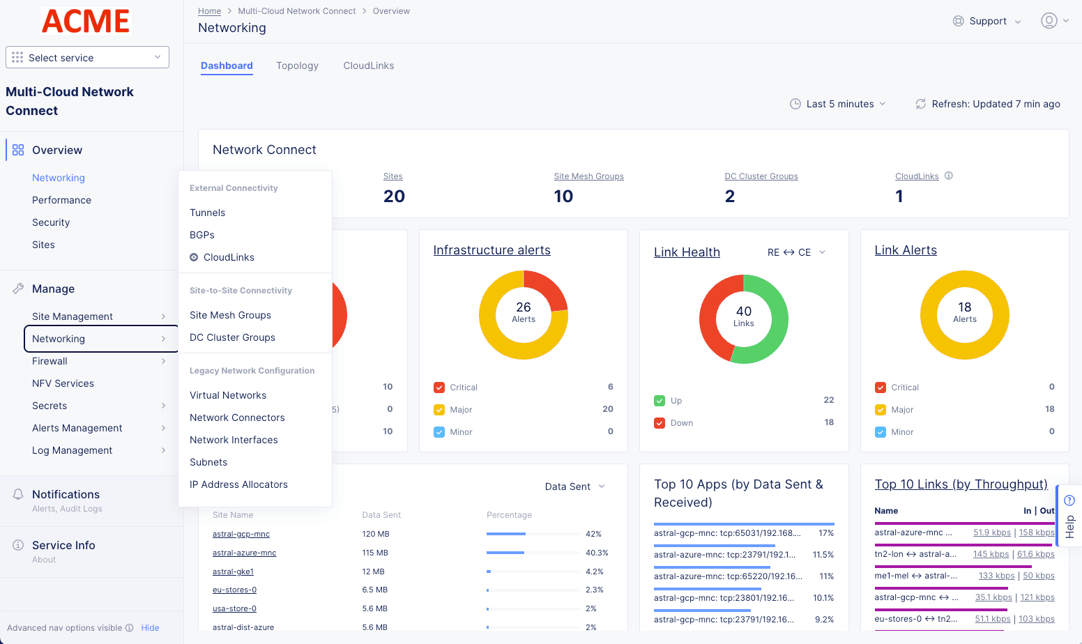 Figure: Hide or Show Advanced Navigation Options