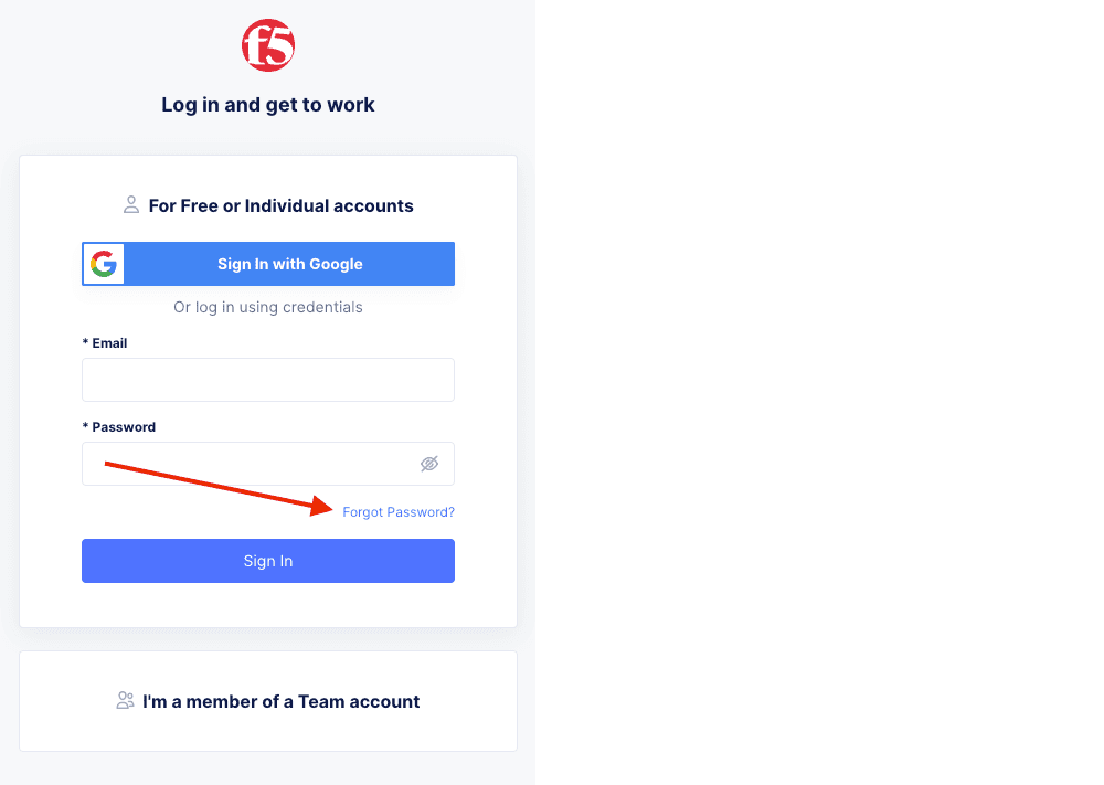 Figure: Password Page