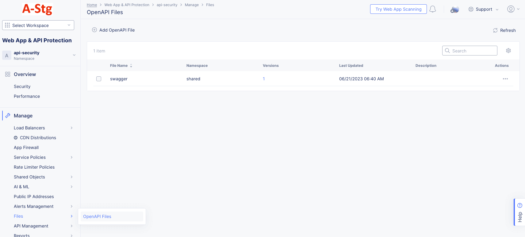 Figure: OpenAPI Files
