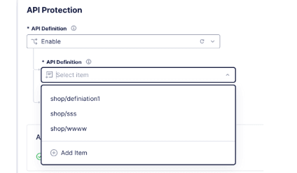 Figure: Select API Definition