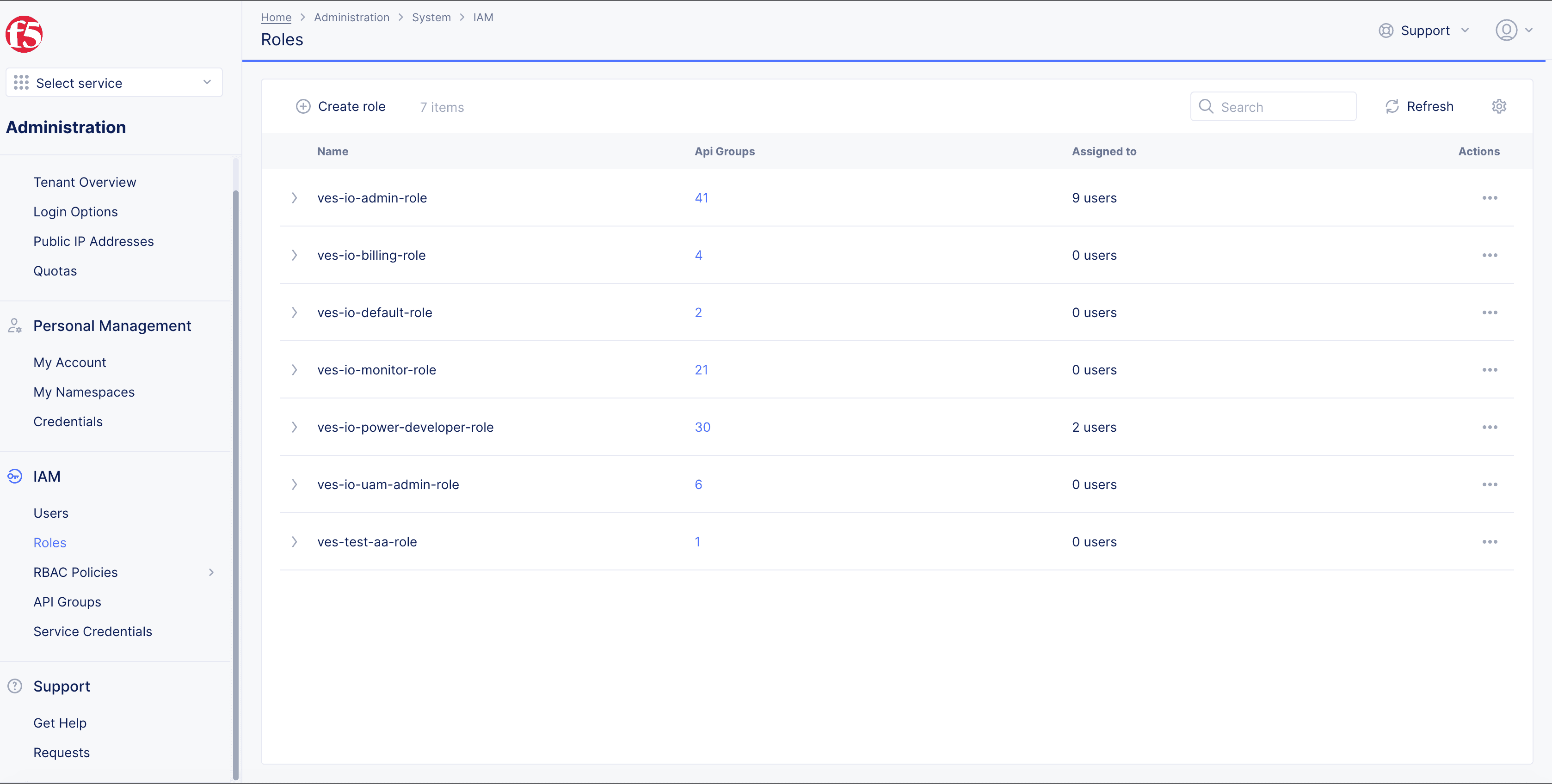 Figure: API Group Information