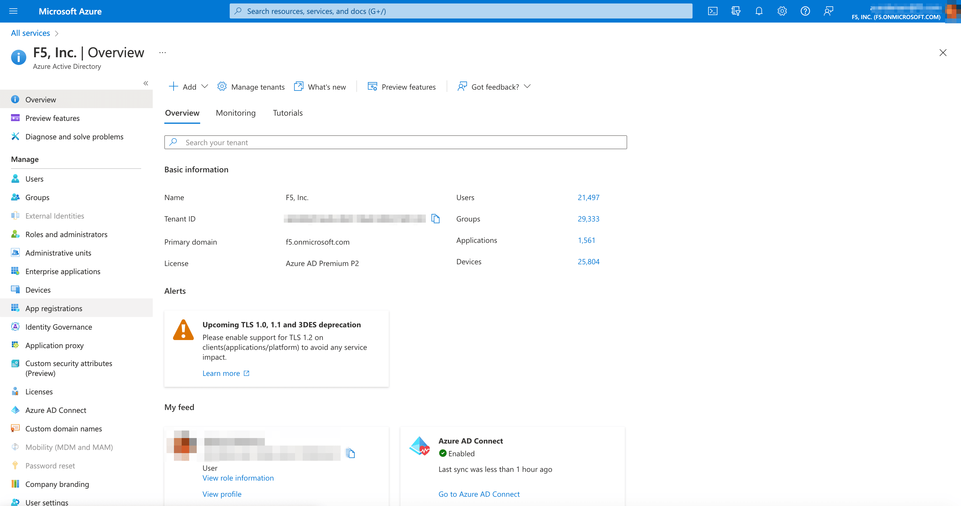 Figure: Office 365 Azure AD Application Registration