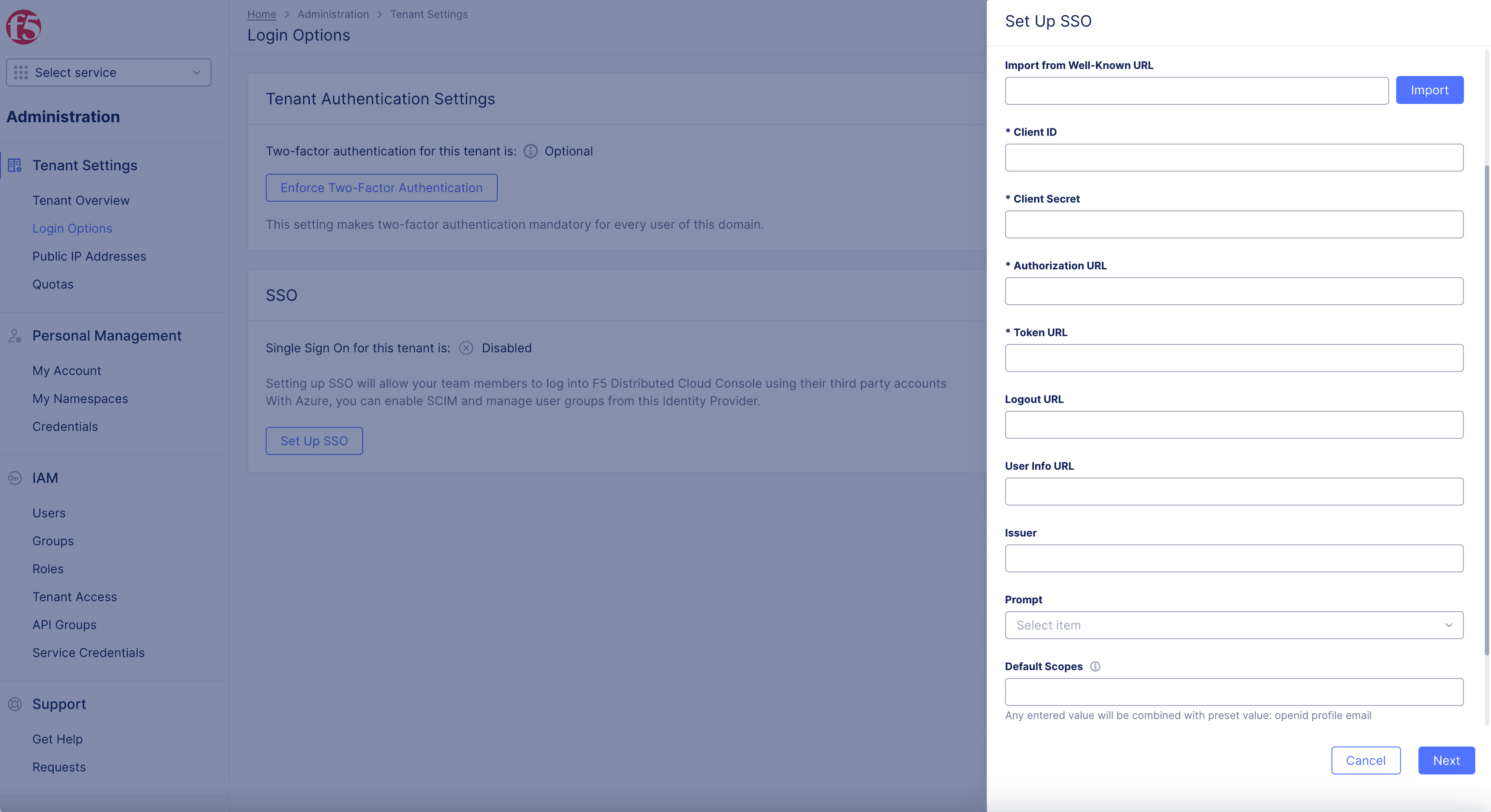 Figure: Default Scopes