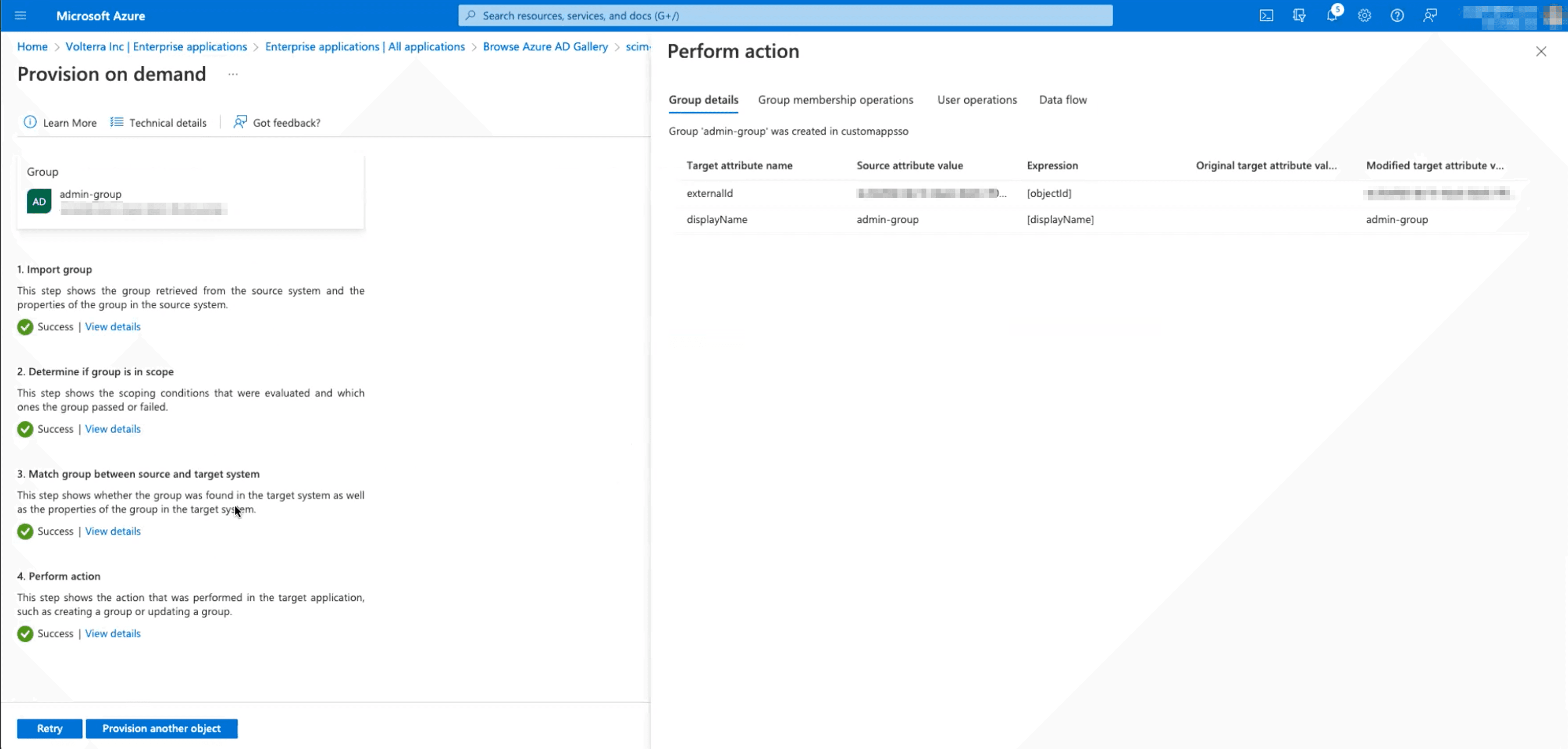 Figure: Copy Object id from Azure