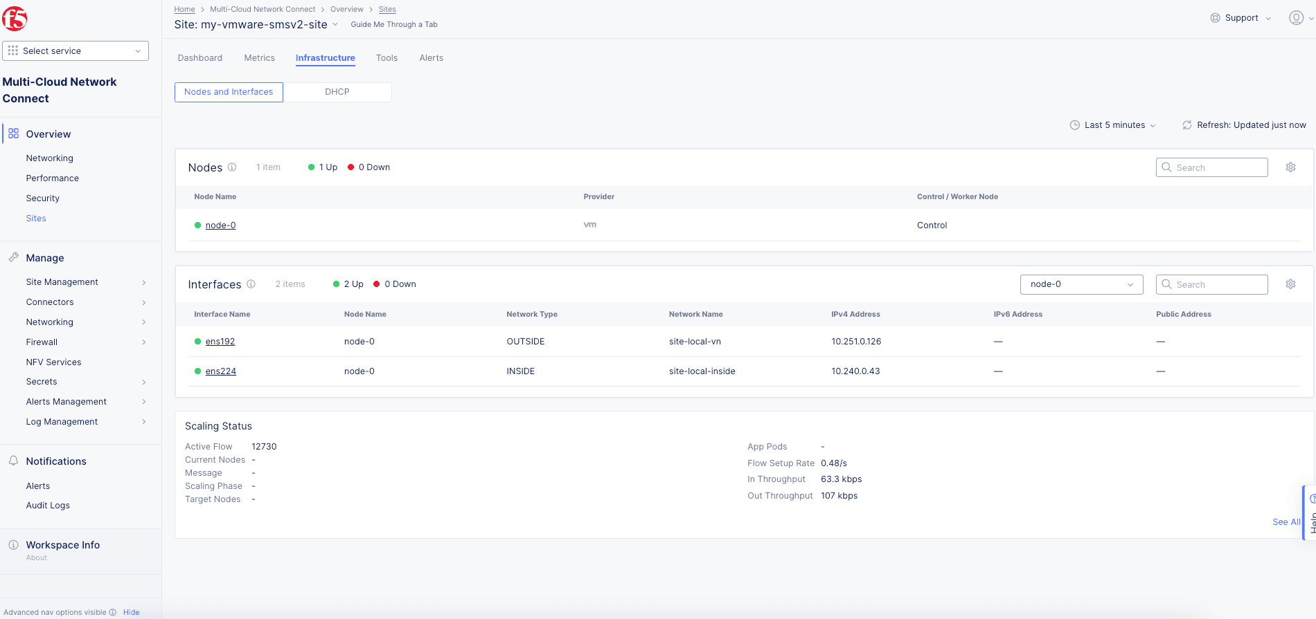 Figure: Interfaces View