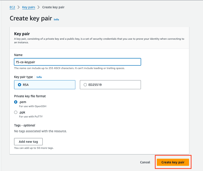 Figure: Create SSH Key