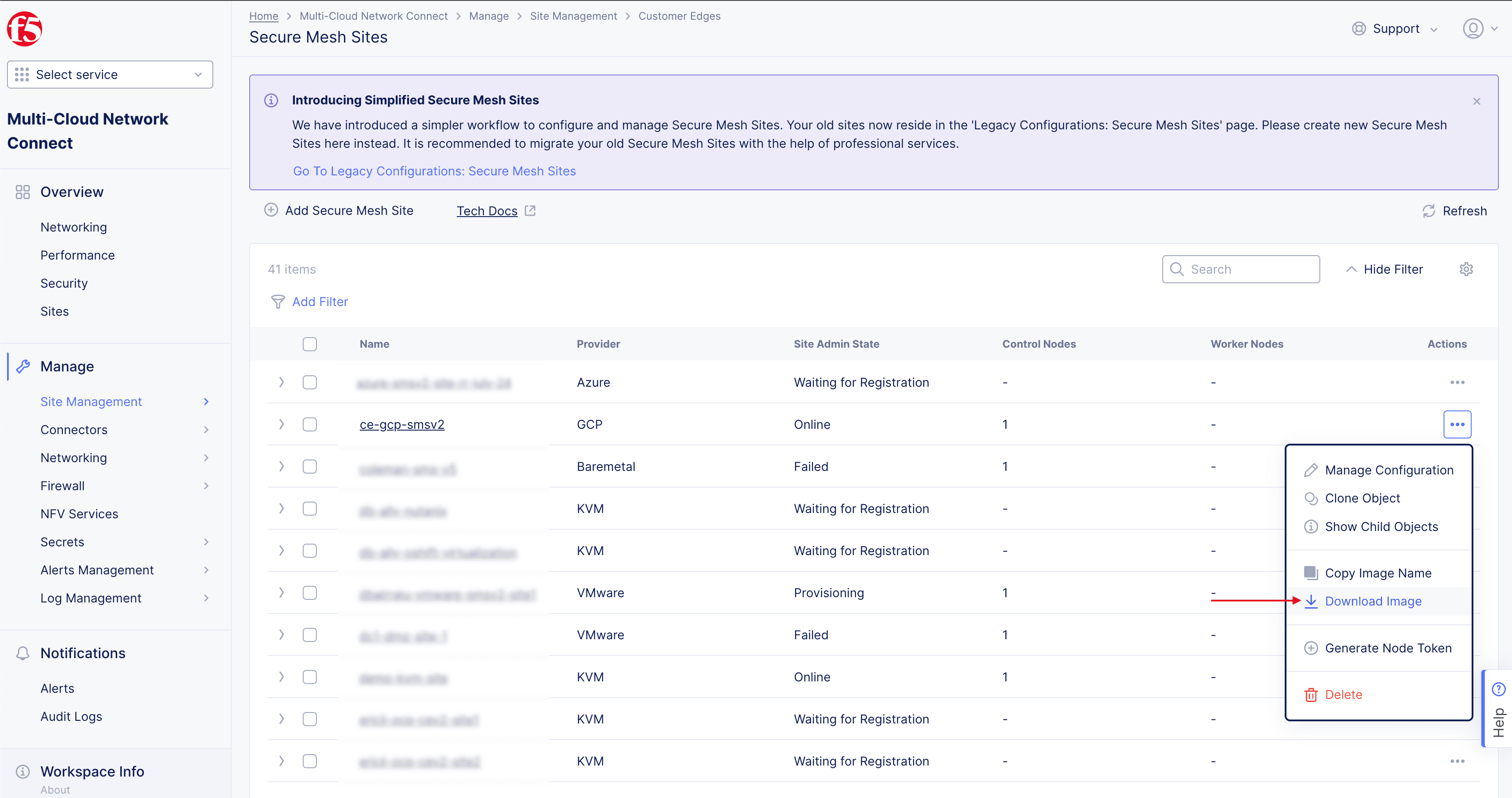 Figure: Download Node Image