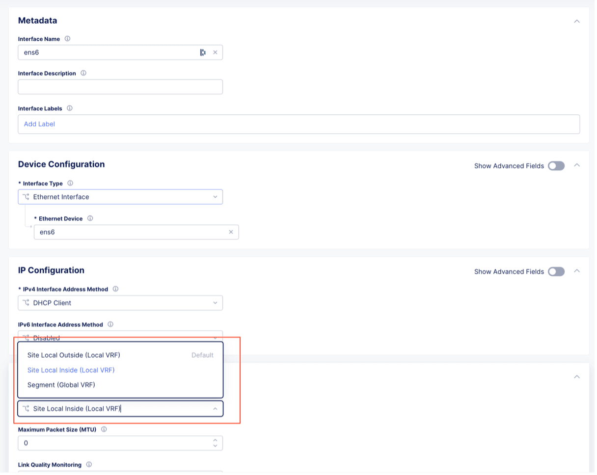 Figure: Edit Interface