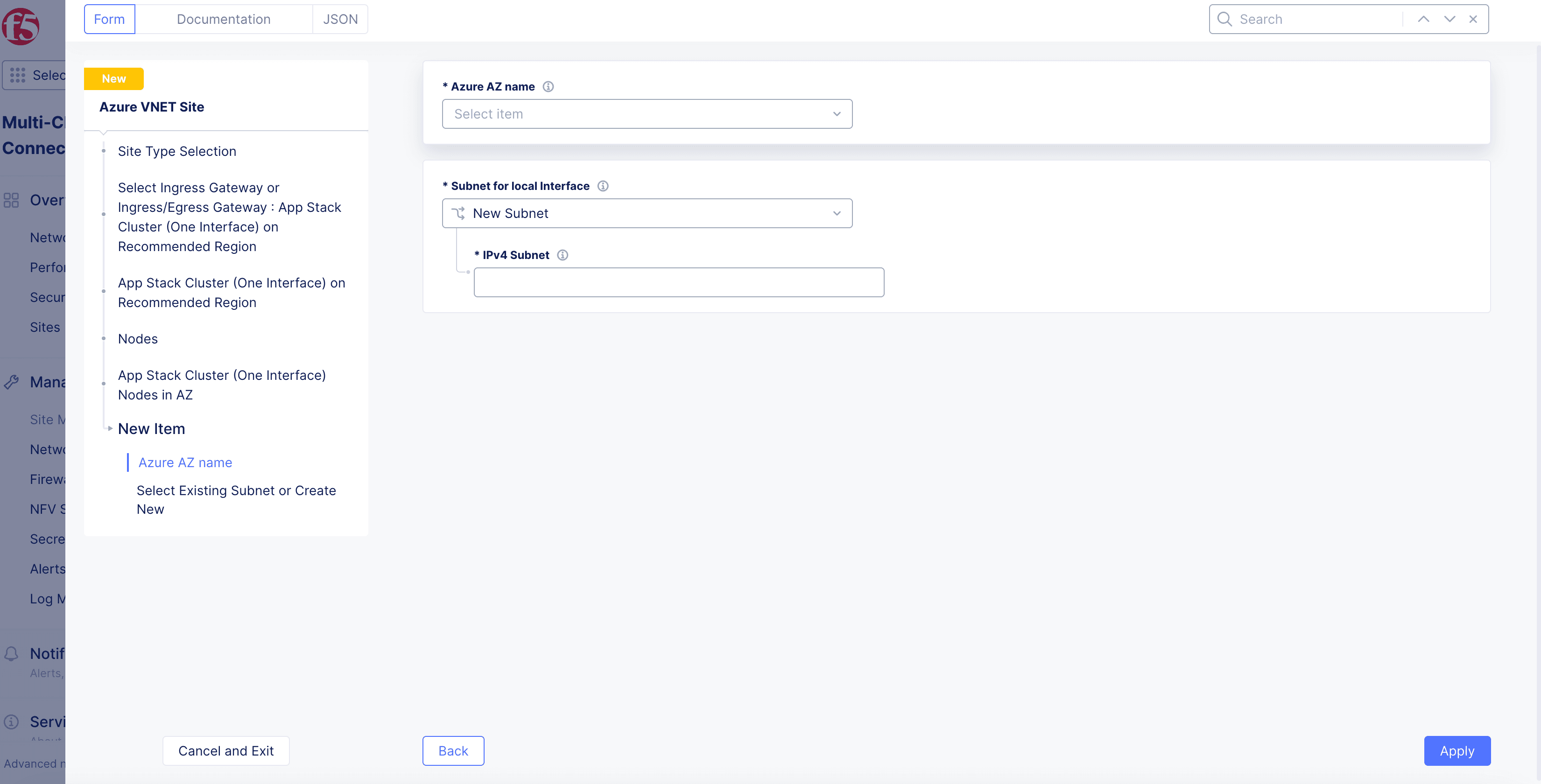 Figure: App Stack Cluster for One Interface