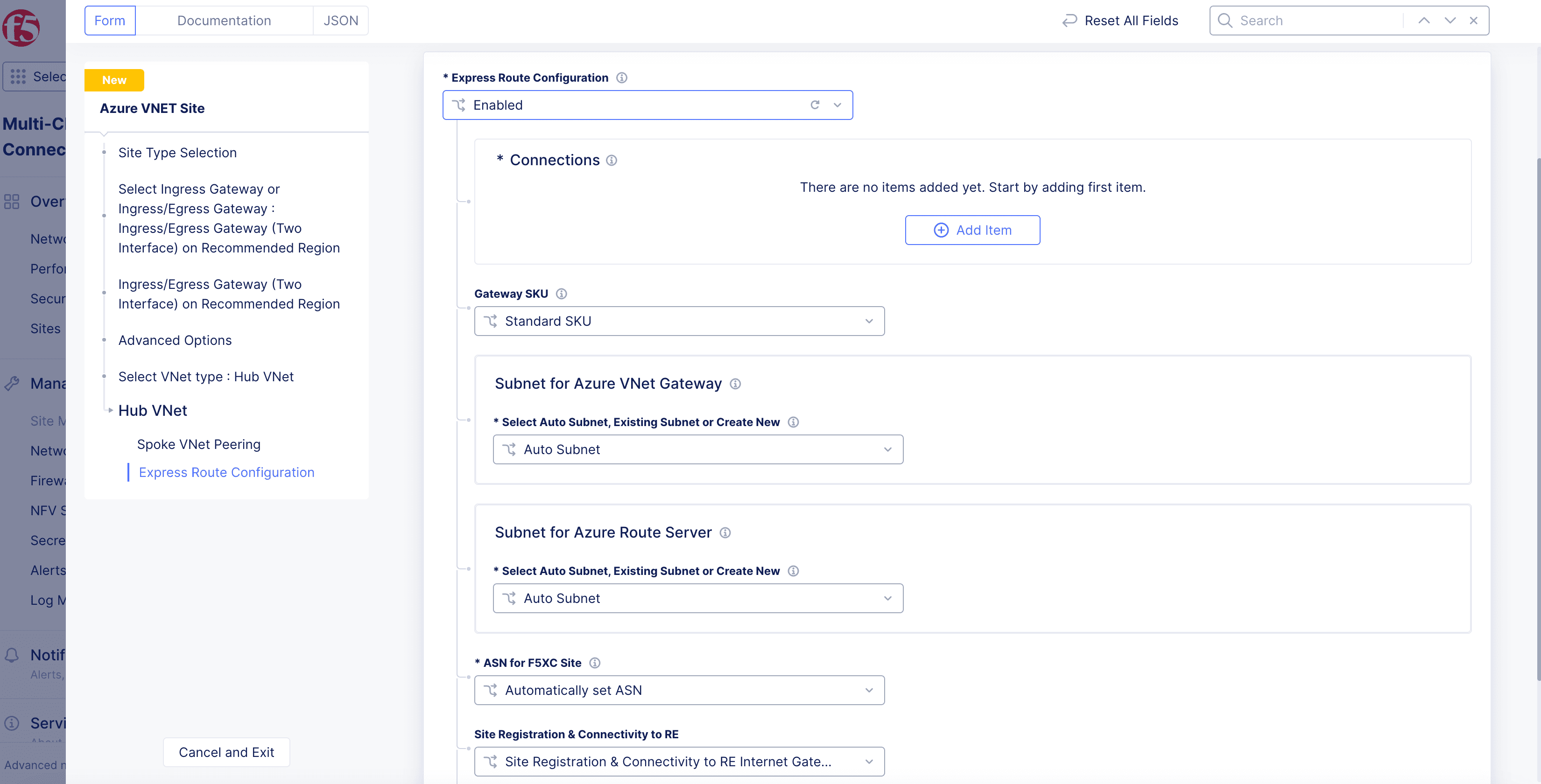 Figure: Enable ExpressRoute