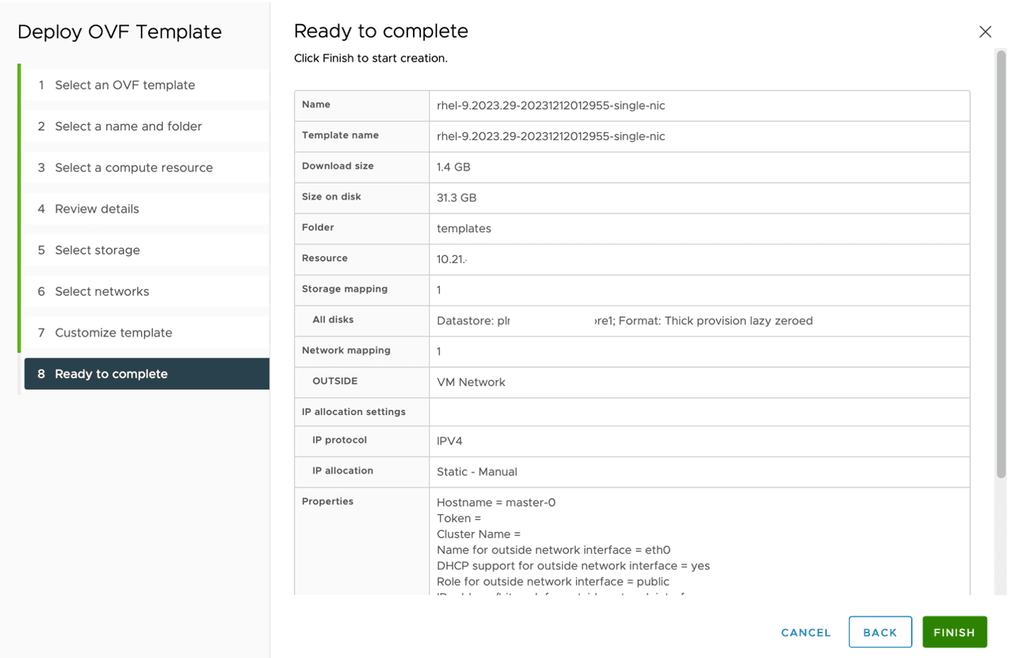 Figure: Ready to complete page