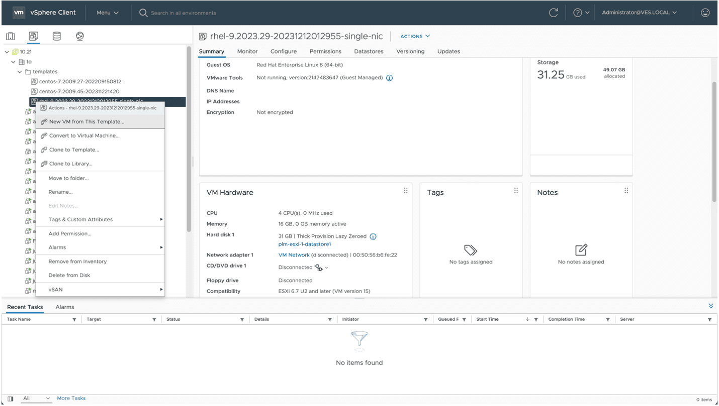 Figure: New VM from This Template