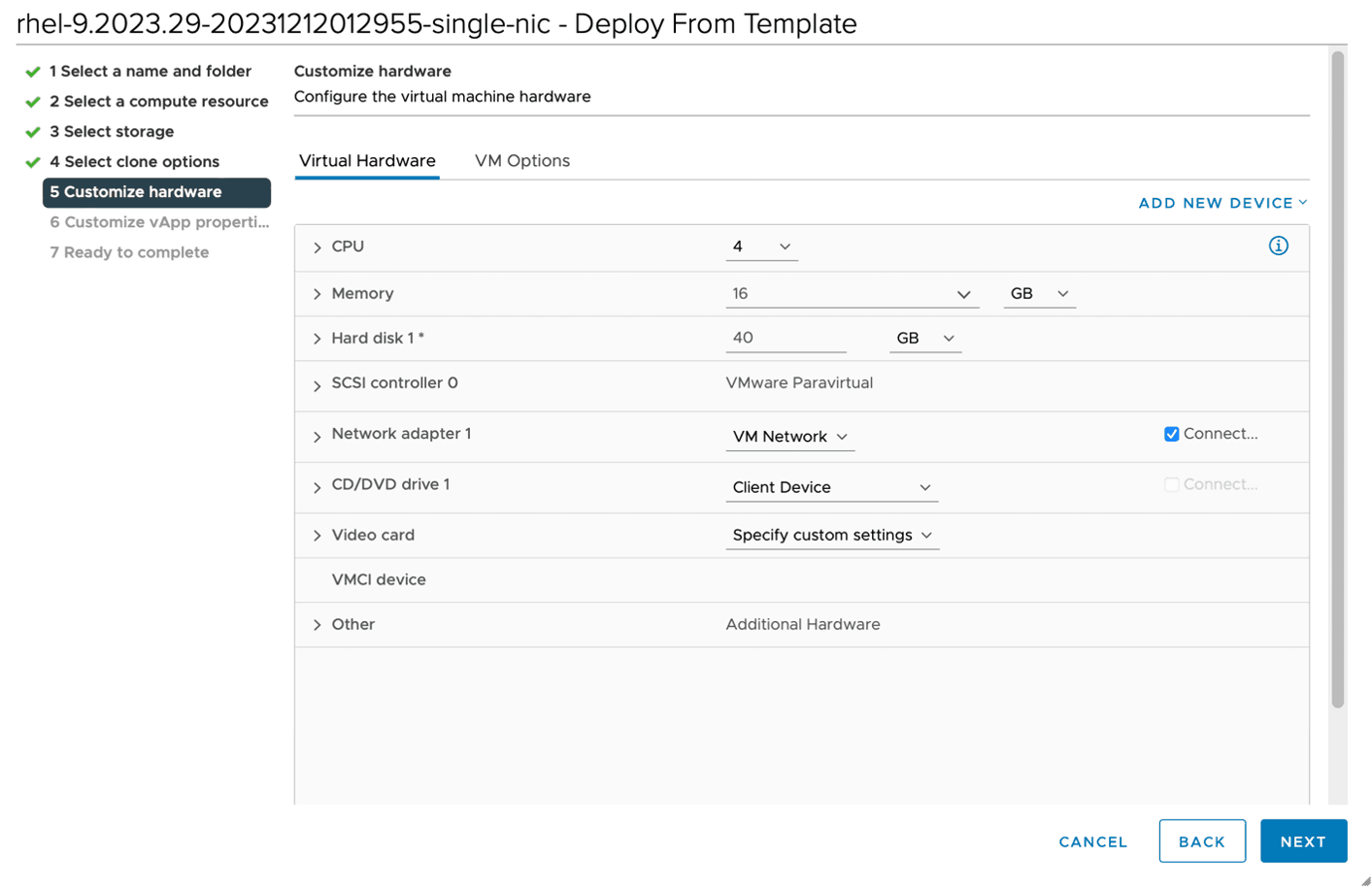 Figure: Customize hardware