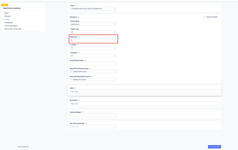 Figure: Multi-Node Site Registration