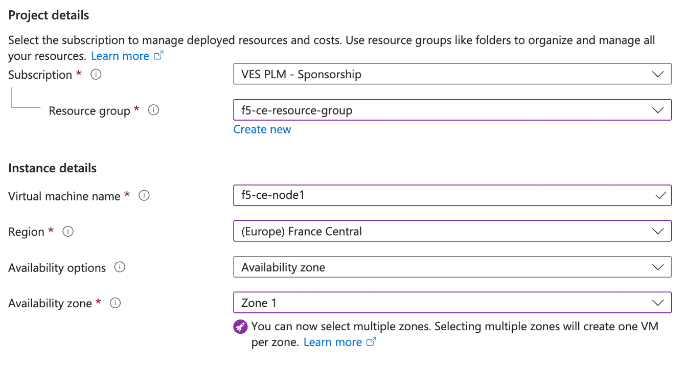 Figure: Configure VM