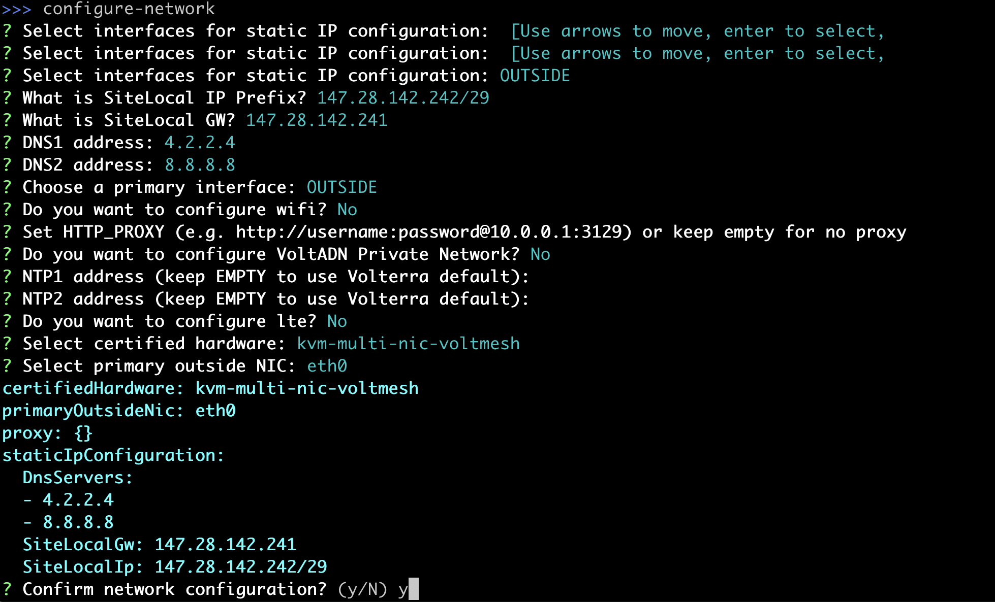 Figure: Configure Outside Interface