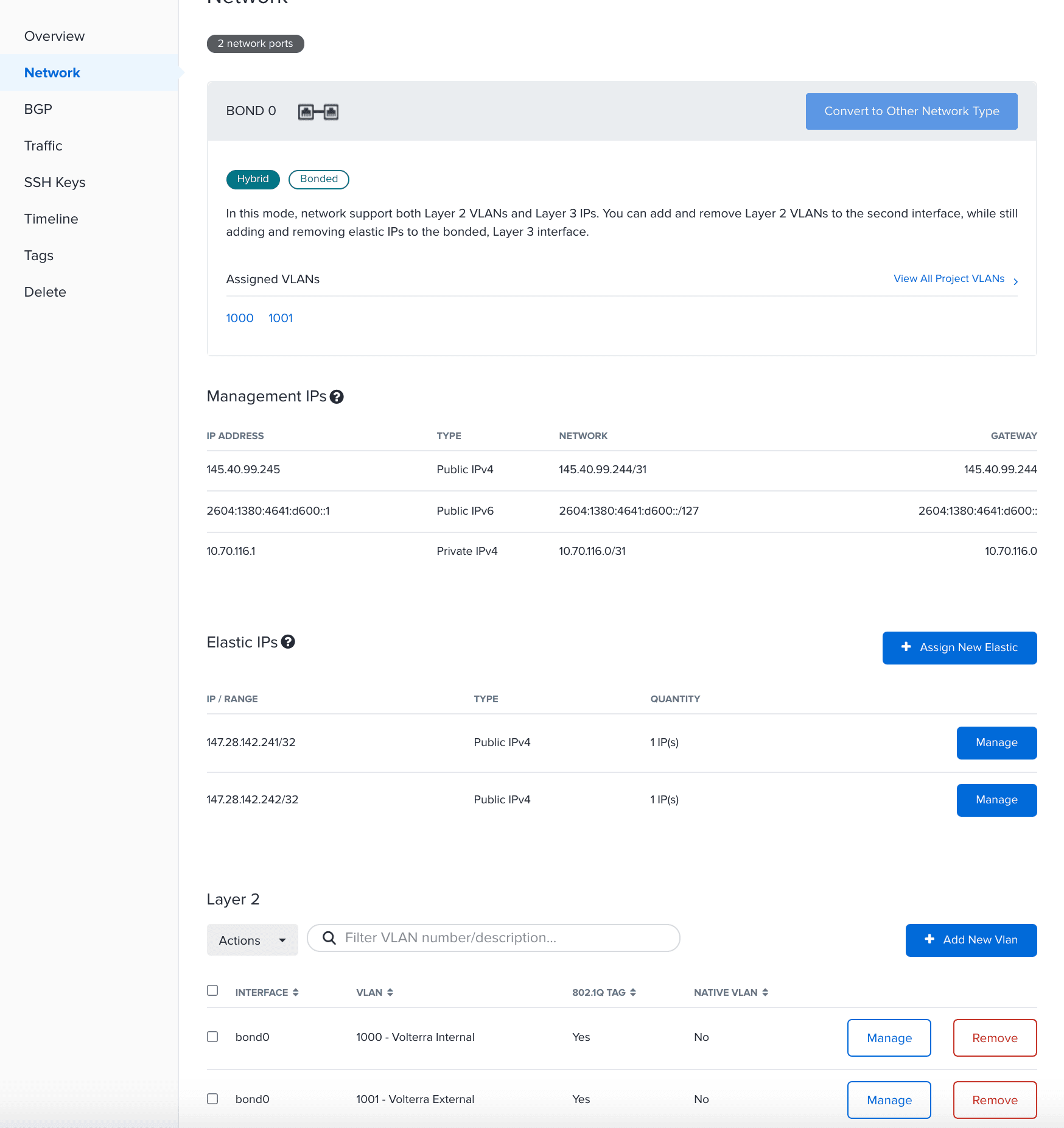 Figure: Elastic IP Addresses Added