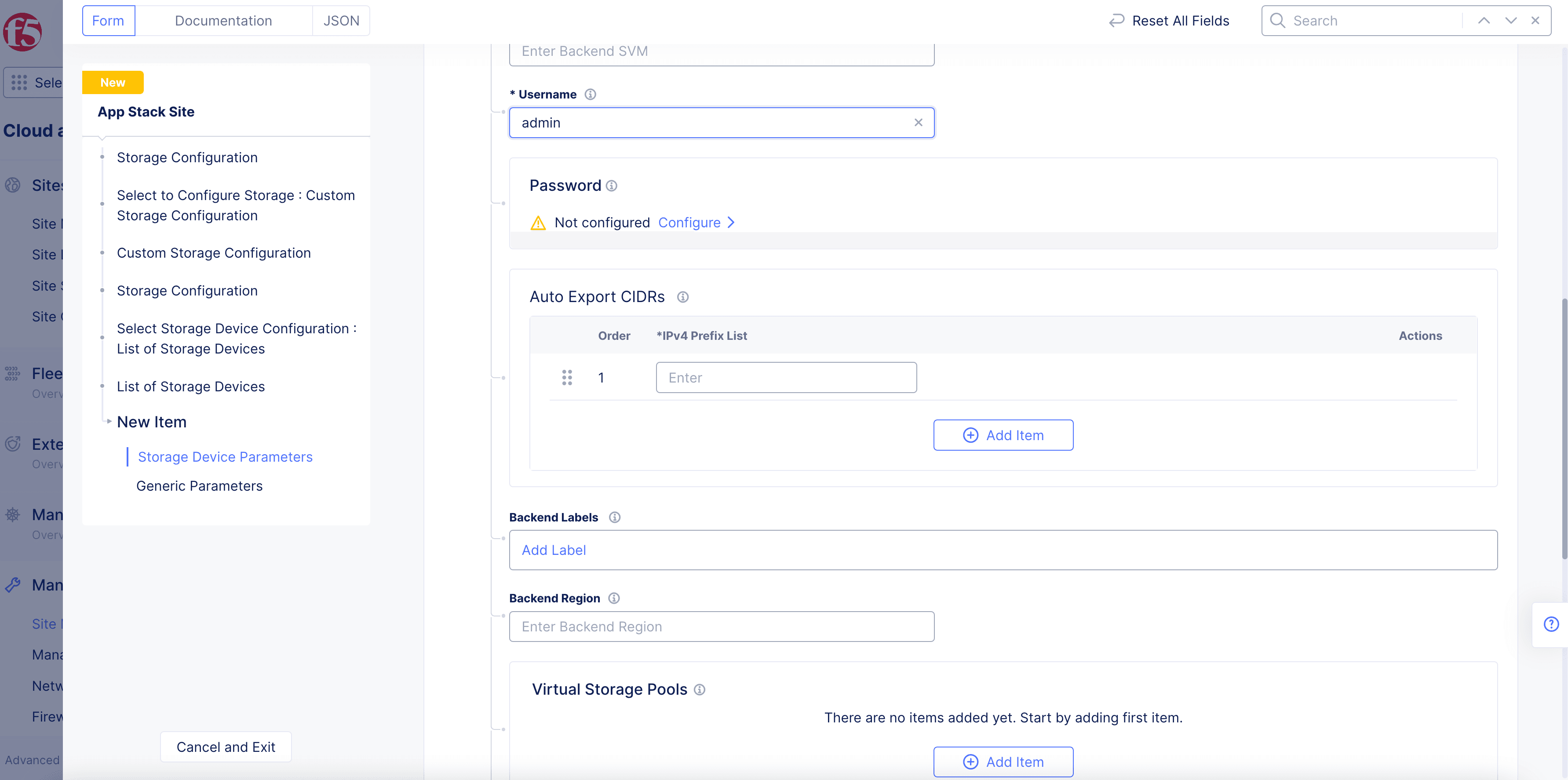 Figure: NetApp Device Password