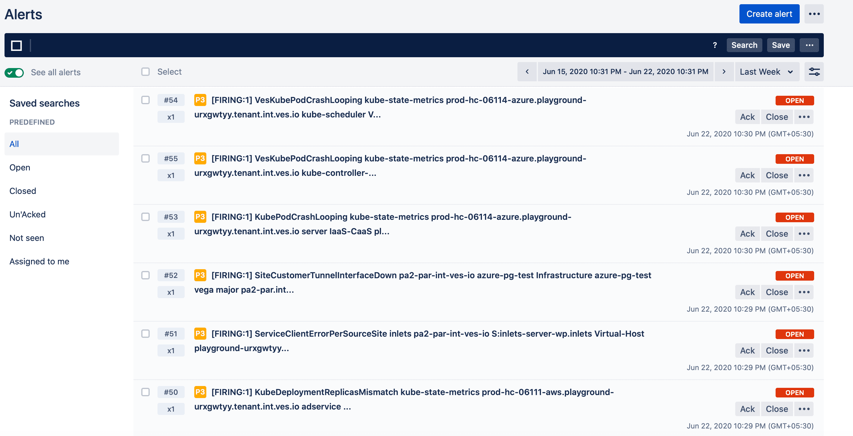 Figure: Post of Alerts to OpsGenie Service