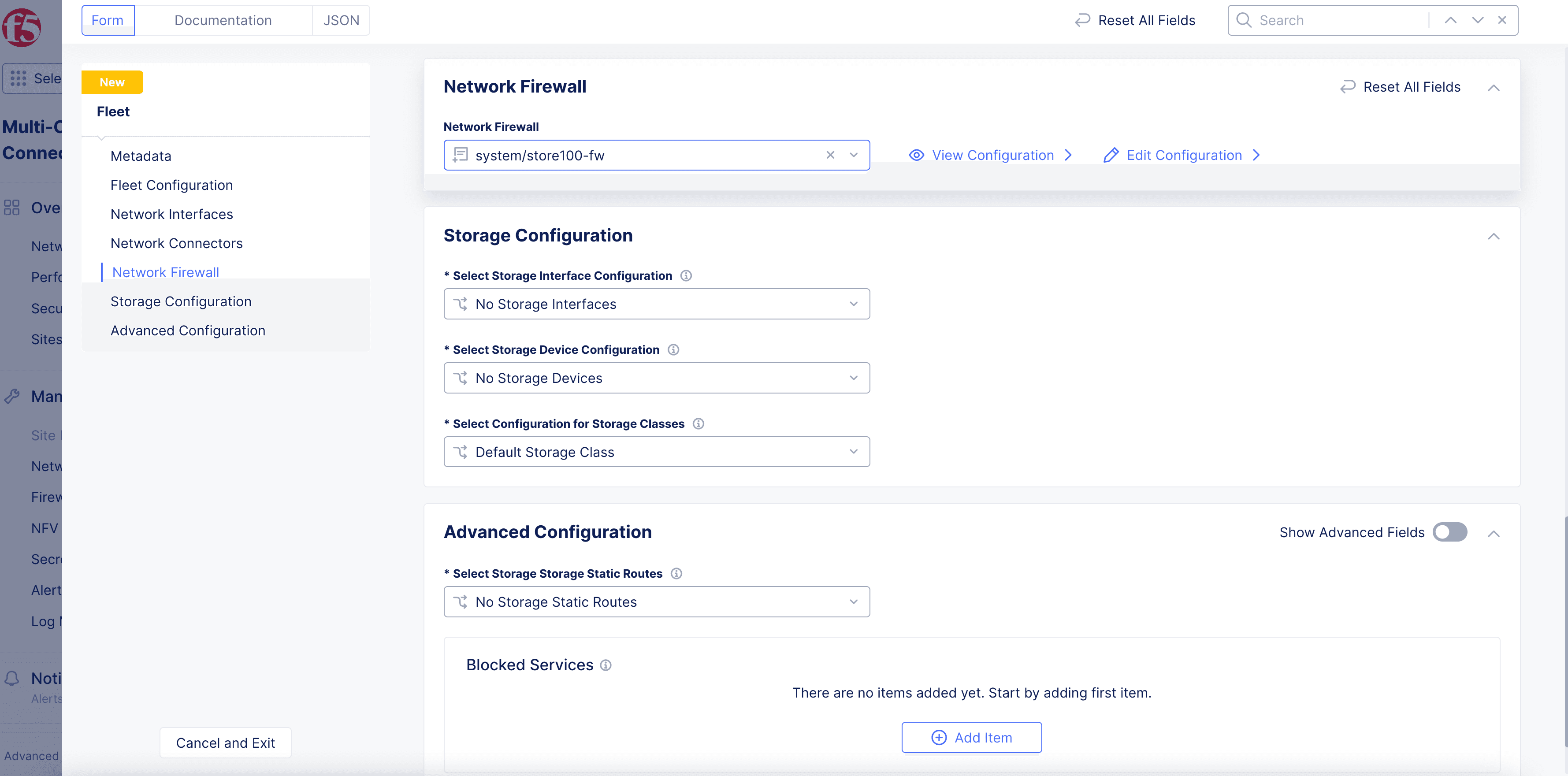 Figure: Fleet Network Firewall