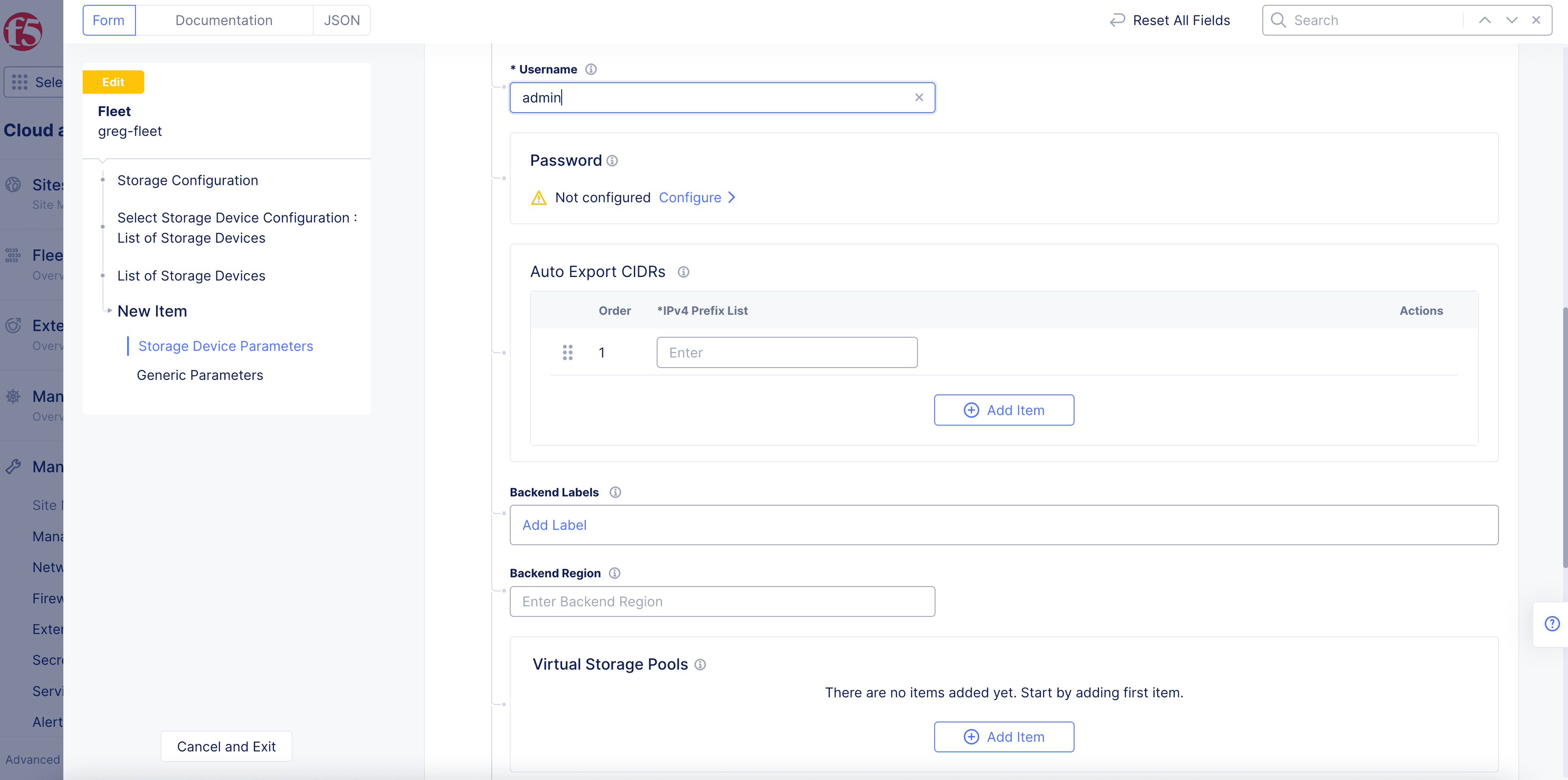 Figure: NetApp Device Password