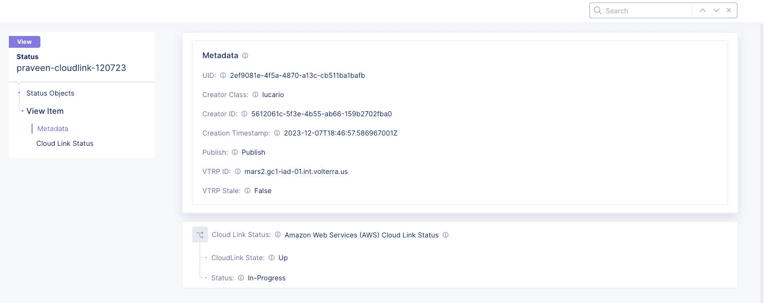 Figure: GCP CloudLink Status Successful