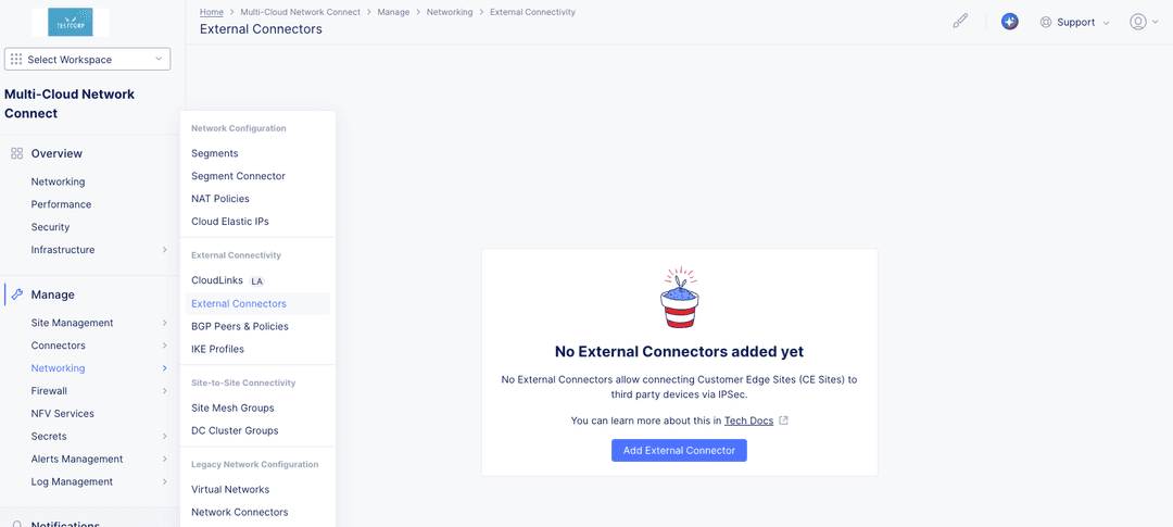 Create External Connectors | F5 Distributed Cloud Technical Knowledge