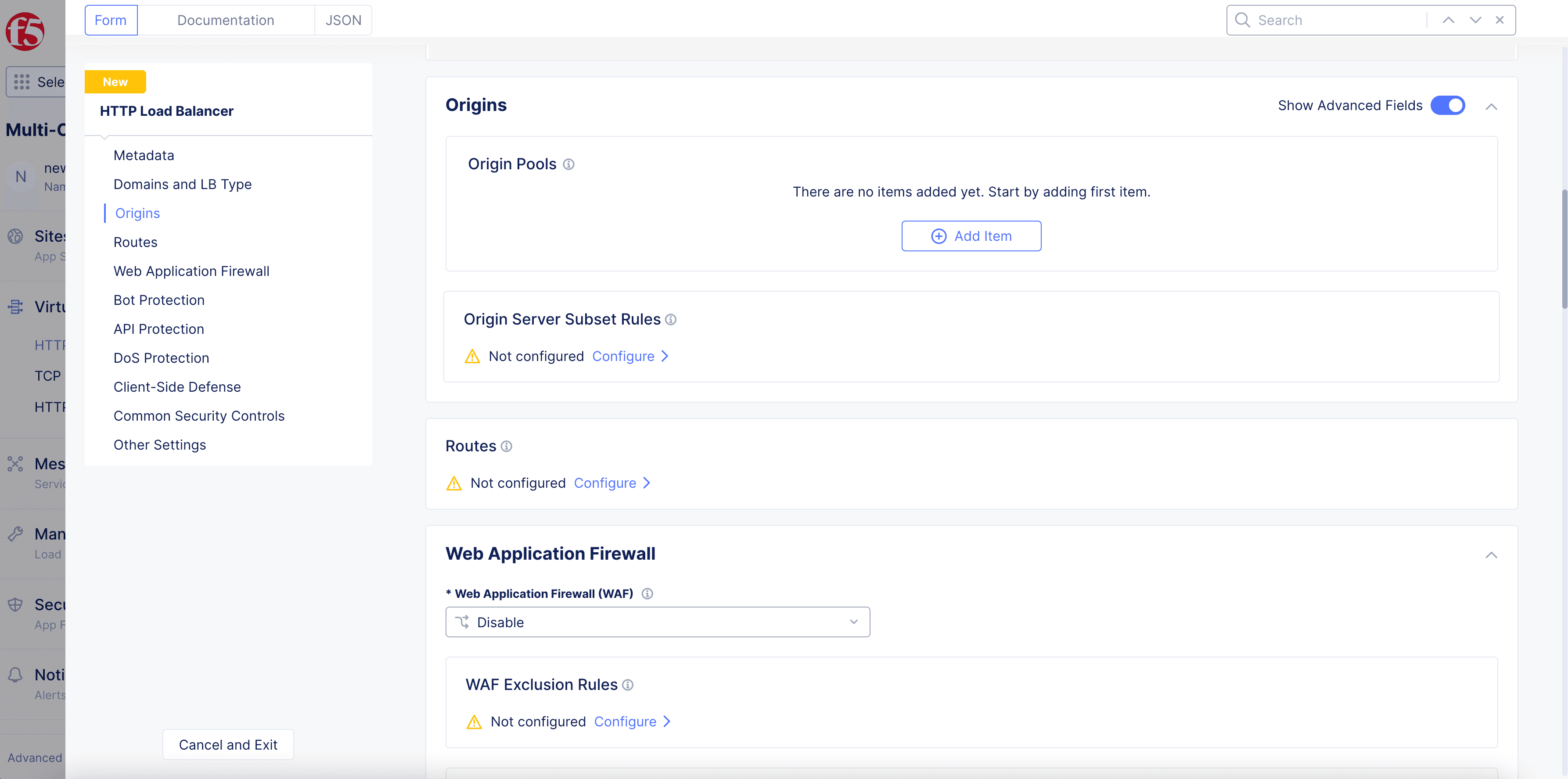 Figure: Origin Server Subset