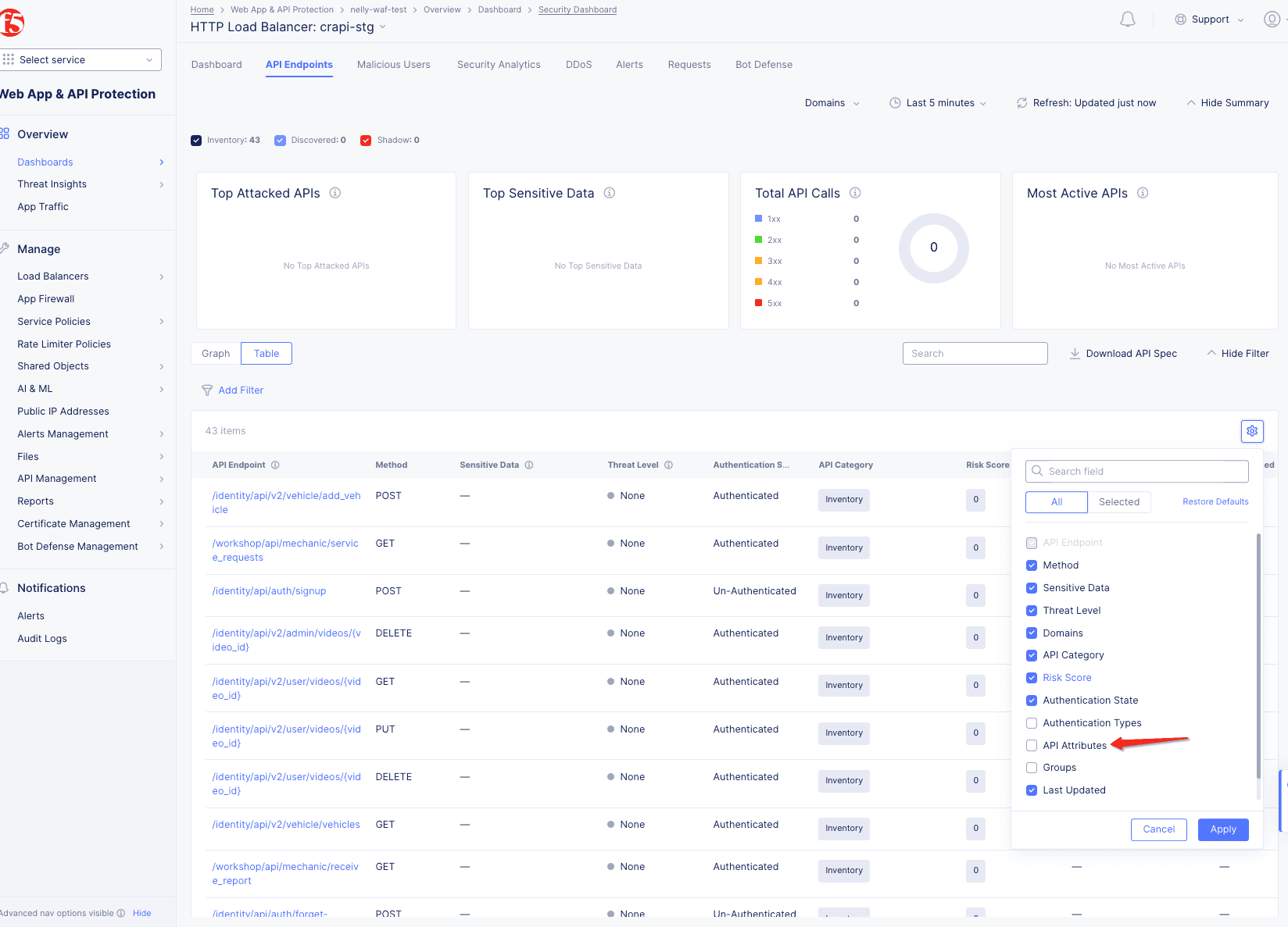 Enable API Endpoint Discovery and Schema Learning | F5 Distributed ...