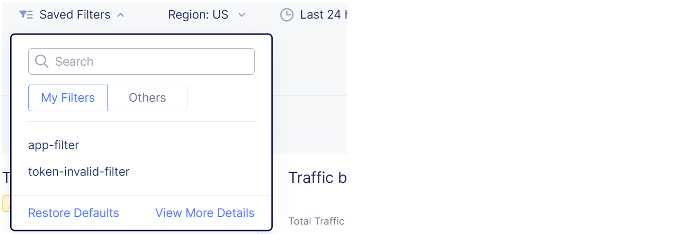 Figure: Saved filters