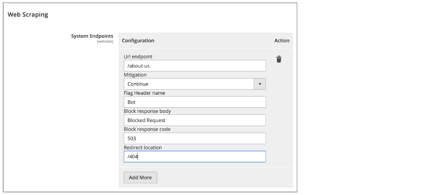 Figure: Configure Web Scraping