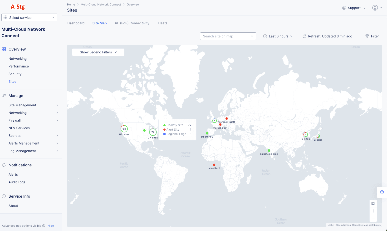 Figure: Sites Map
