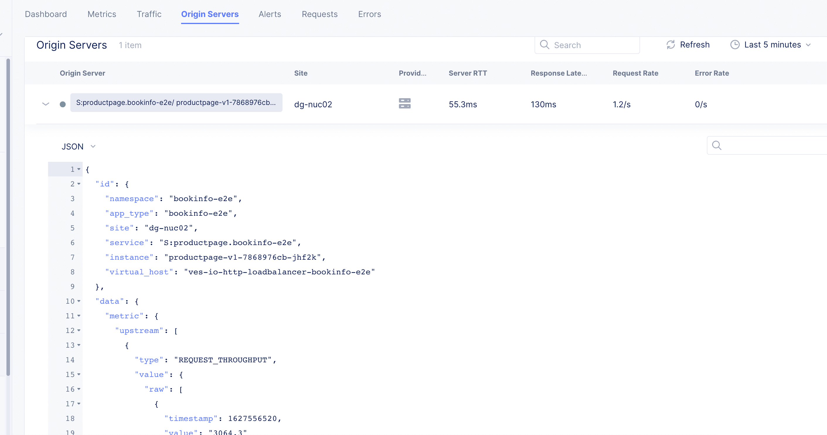 Figure: Load Balancer Origin Servers