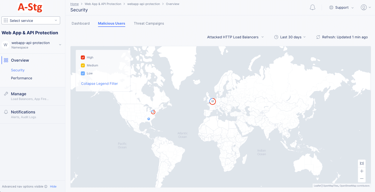 Figure: Malicious Users Map