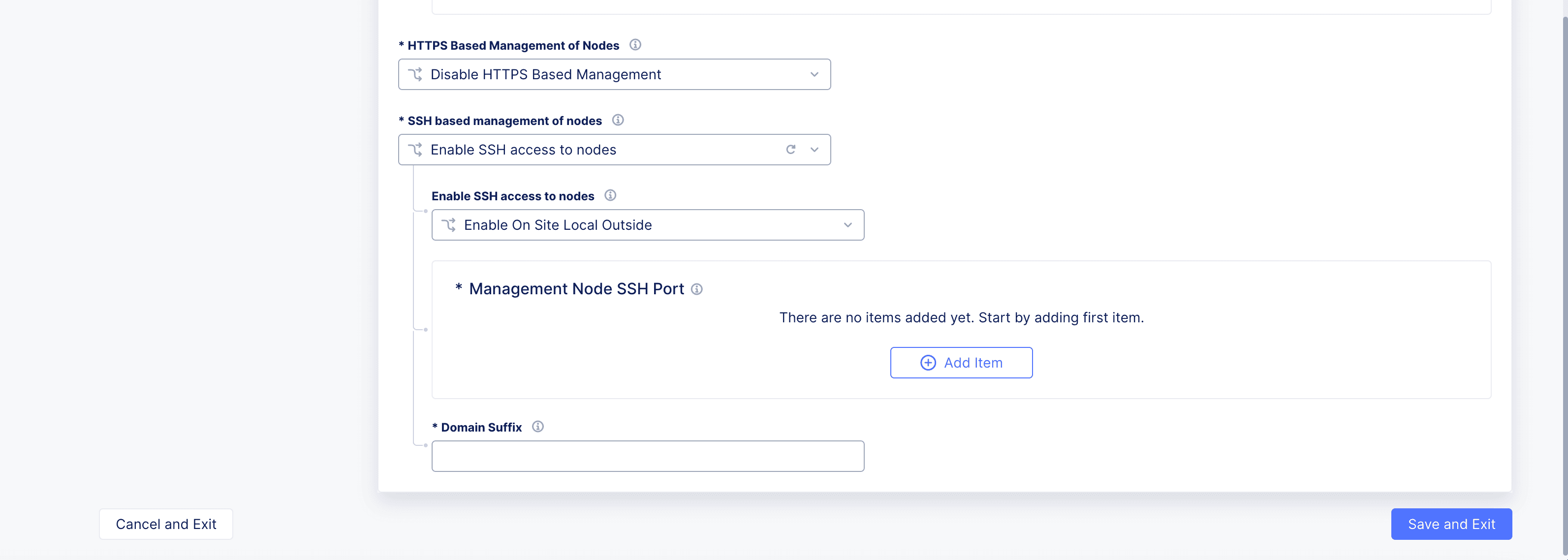 Figure: SSH Node Management