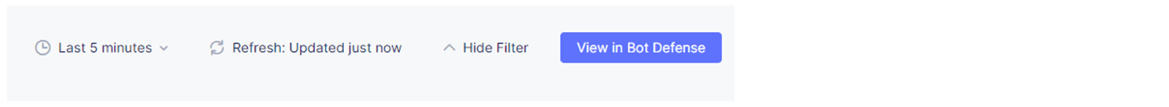 Figure: View in Bot Defense