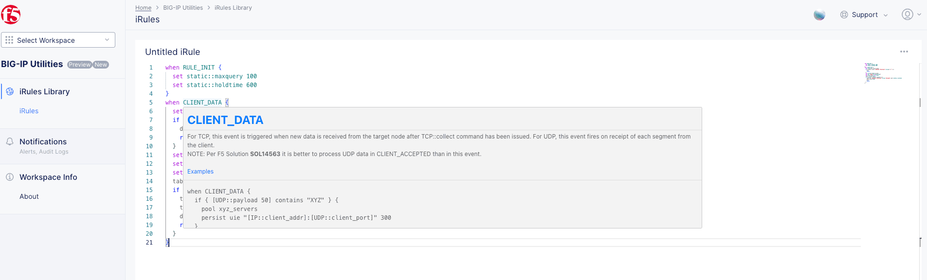 Figure: Intellisense