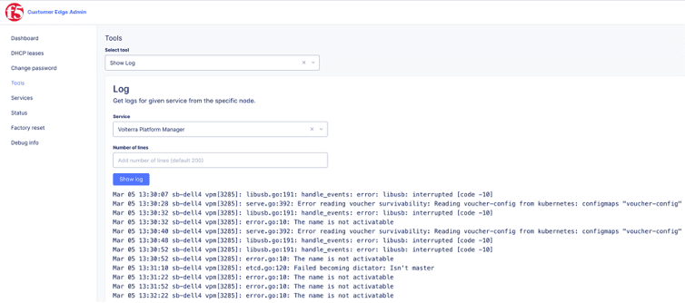 Figure: VPM Logs Check