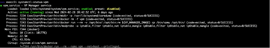 Figure: VPM Status Check