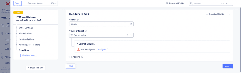 Configure HTTP Header Processing | F5 Distributed Cloud Technical Knowledge
