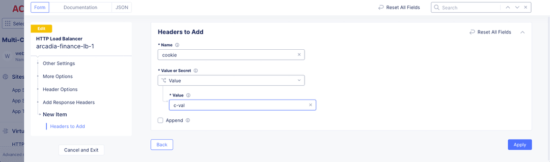 Configure HTTP Header Processing | F5 Distributed Cloud Technical Knowledge
