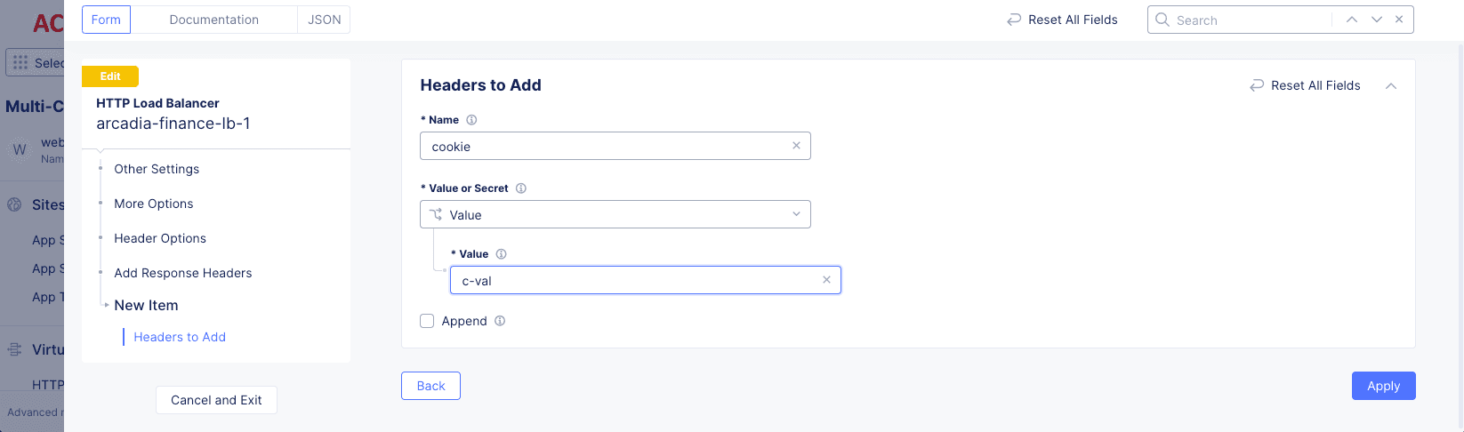 Configure HTTP Header Processing | F5 Distributed Cloud Technical Knowledge