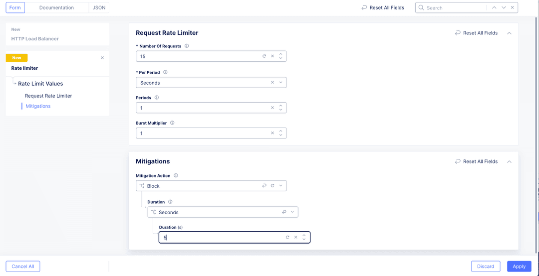 Rate Limit Server Configure API Rate Limiting | F5 Distributed Cloud Technical Knowledge