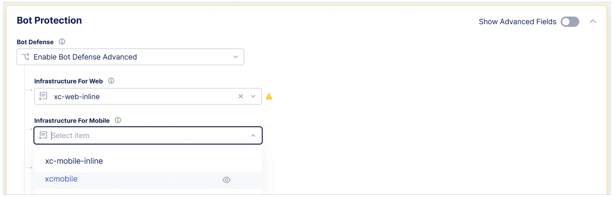 Figure: Enable Bot Defense on an HTTP Load Balancer
