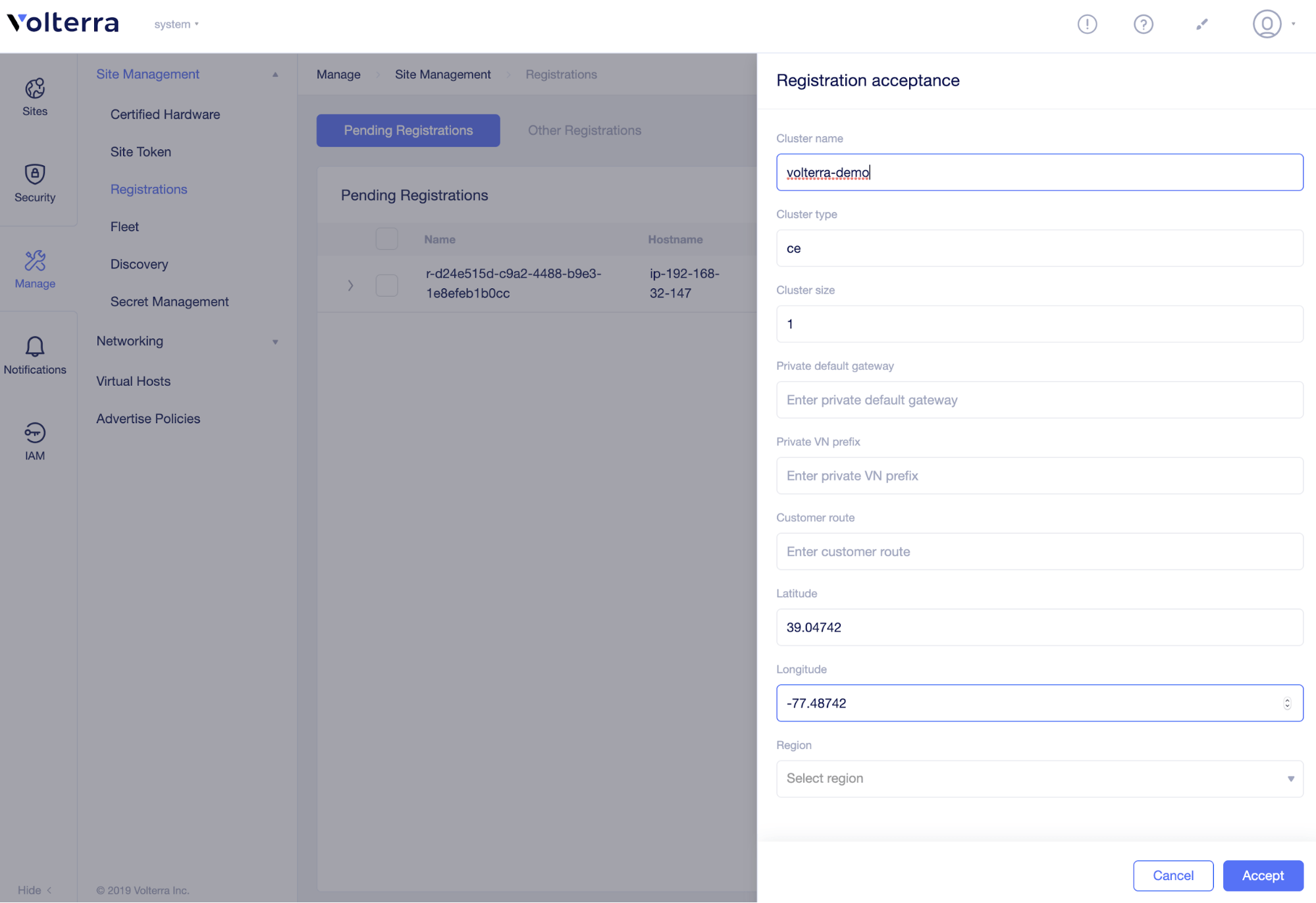 FIgure: Accept Registration