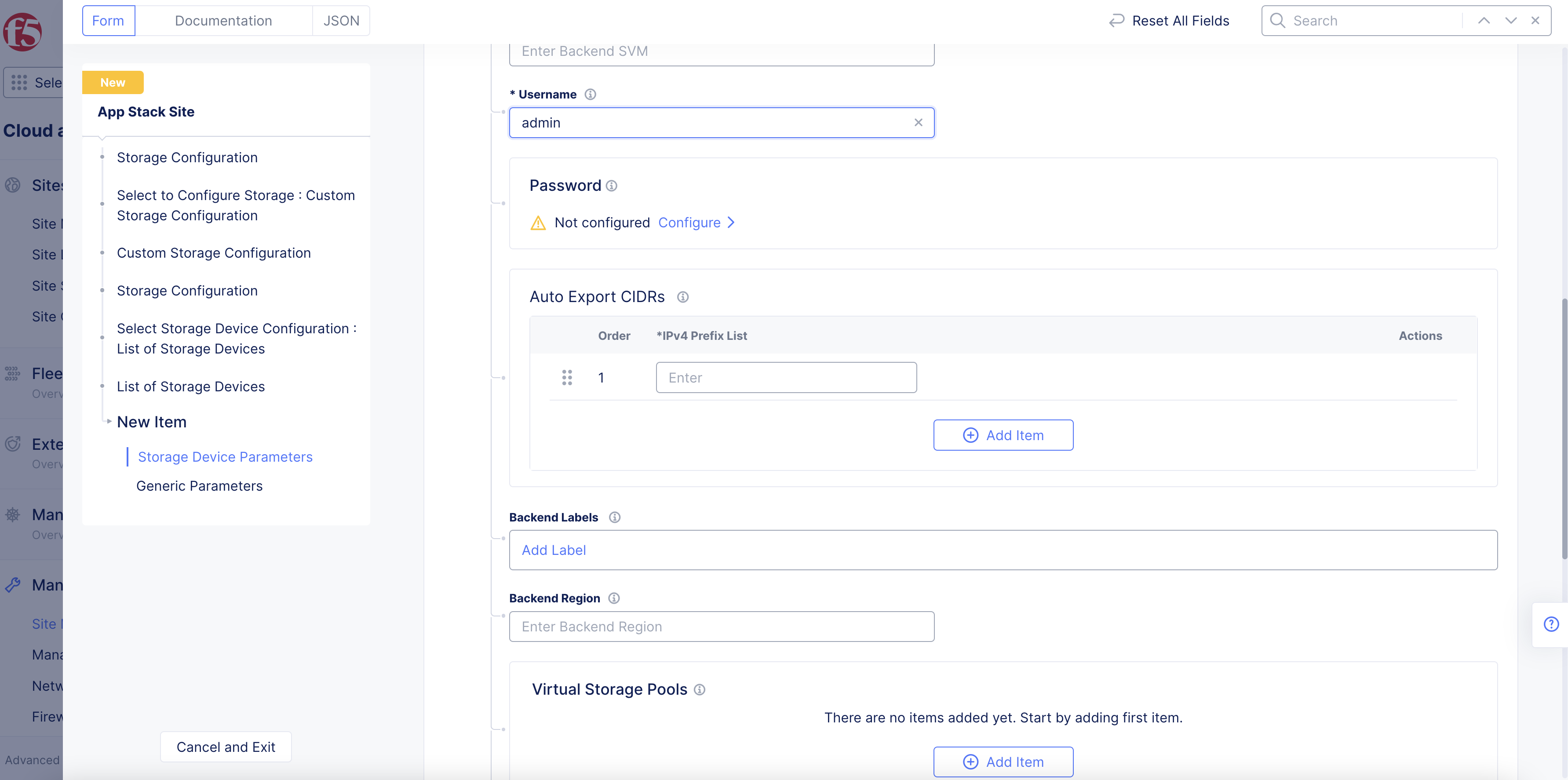 Figure: NetApp Device Password