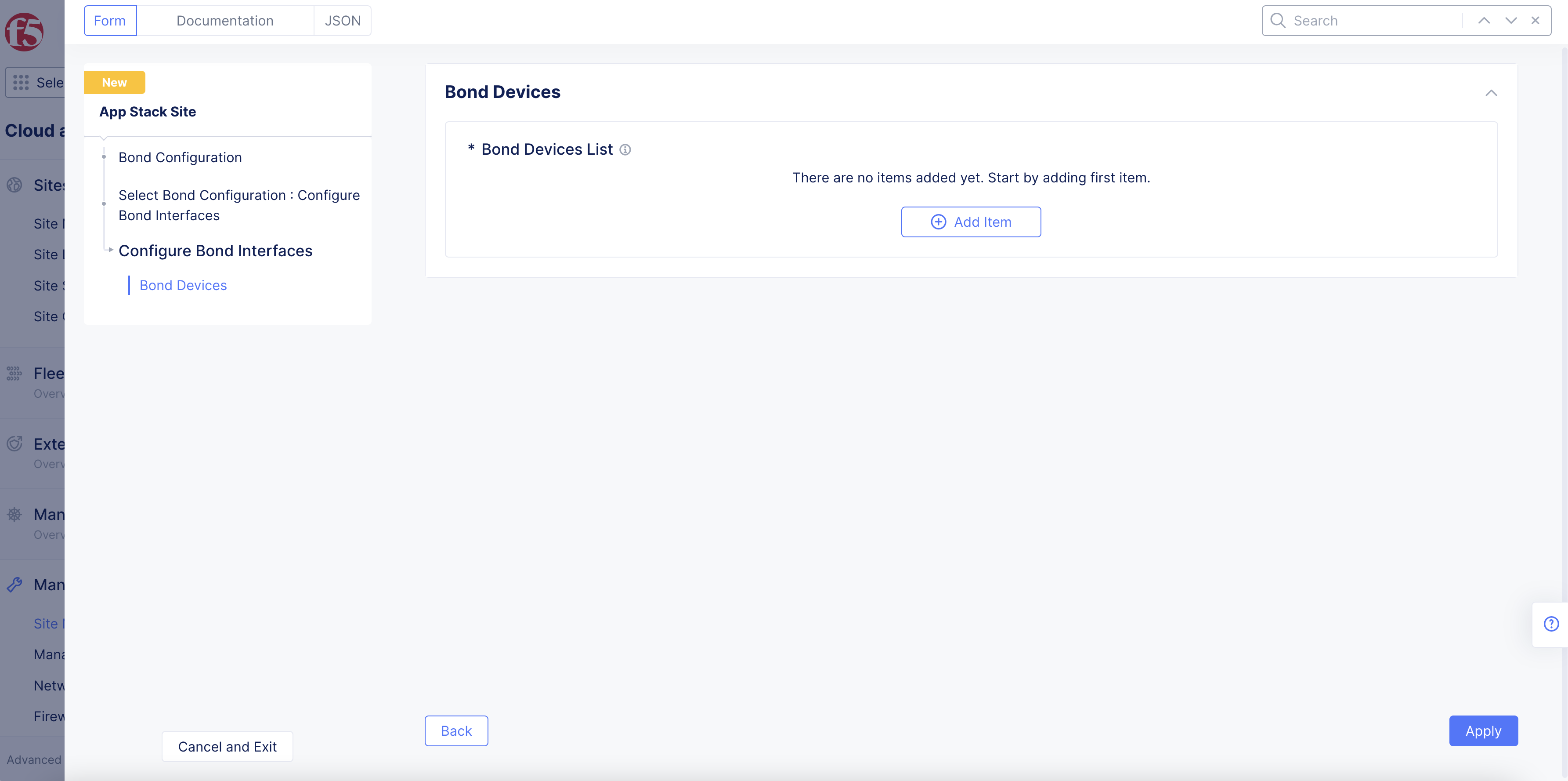 Figure: Bond Devices Section