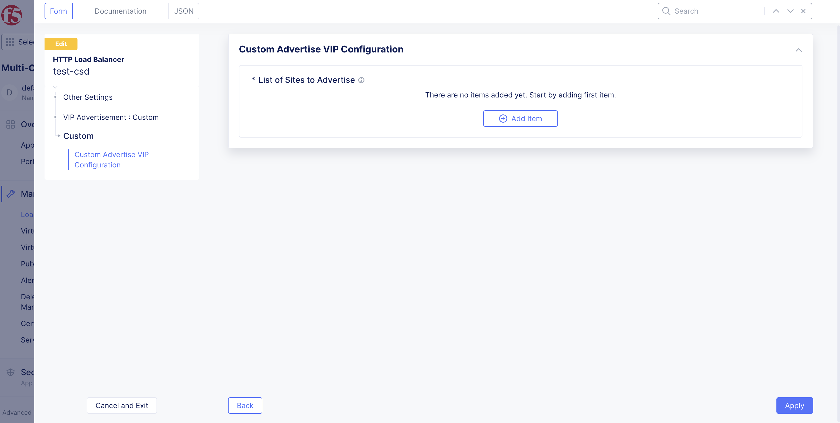 Figure: Add Item
